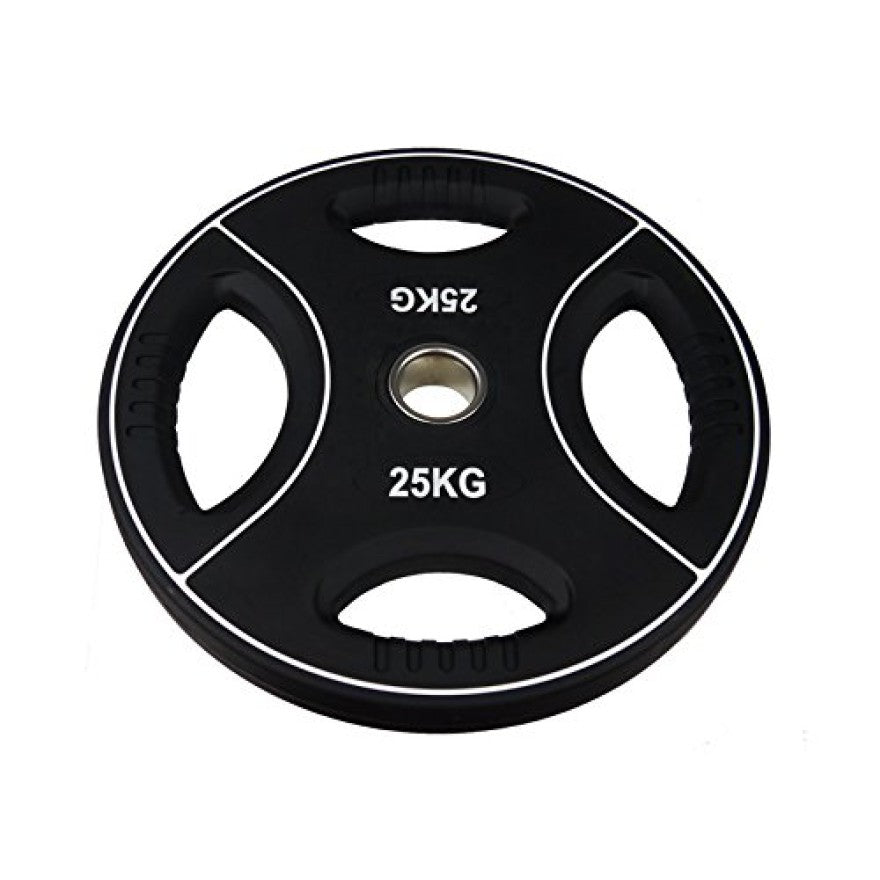 POWER-XTREME Hantelscheibe mit 4 Grifflöchern, Polyurethan, 50mm