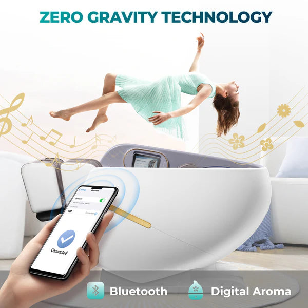 Massagesessel NAIPO S80 4D High-End , Raumkapsel-Design, integriertes Tablet