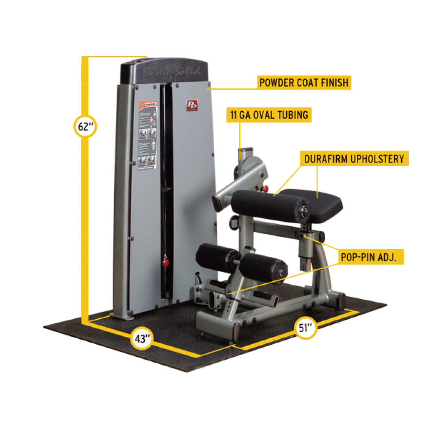 Body-Solid Pro Dual Bauch- und Rückenmaschine DABB