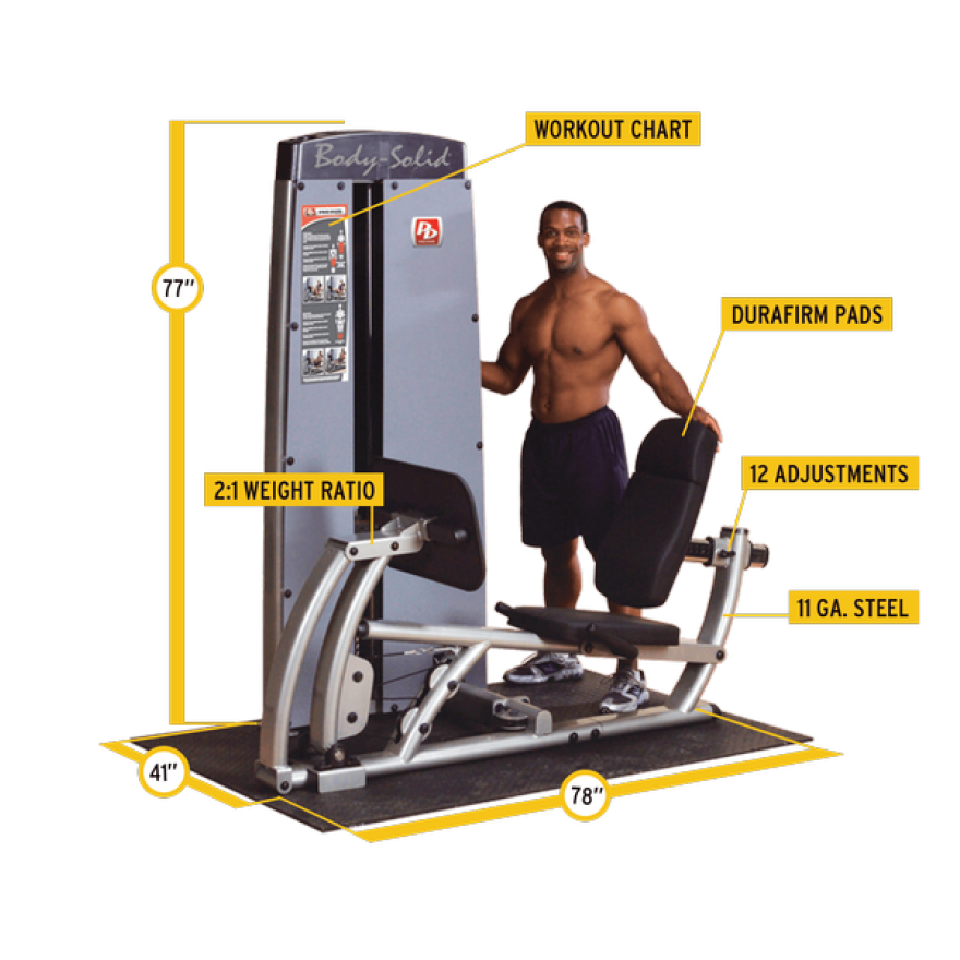 Body-Solid Pro Dual Beinpresse und Wadenmaschine DCLP