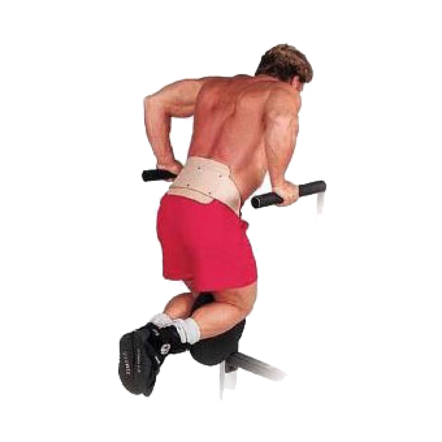 POWER-EXTREME Dip-Gürtel mit Kette, Leder