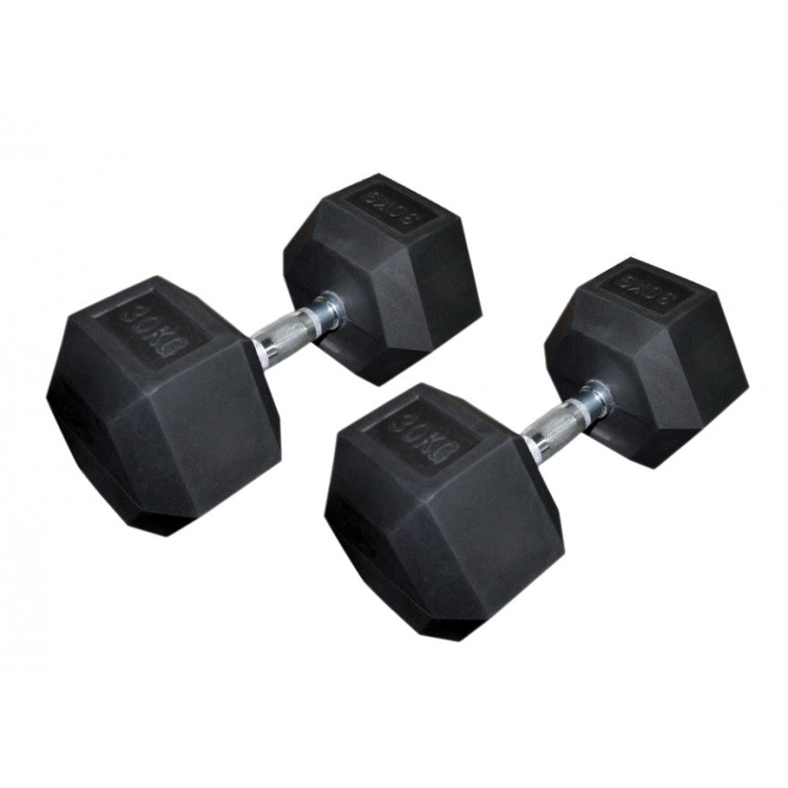 POWER-EXTREME Hex-Hantelsätze, gummiert, 2,5kg-Abstufung