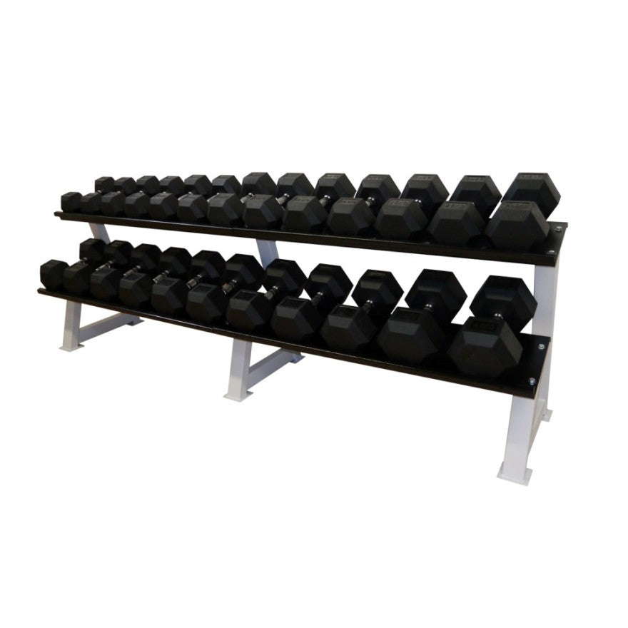 POWER-EXTREME Hex-Hantelsätze, gummiert, 2,5kg-Abstufung