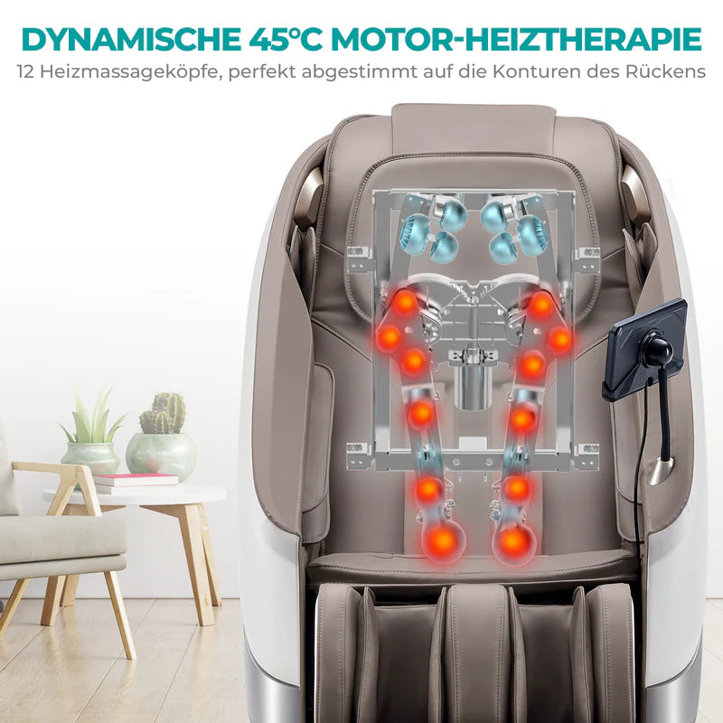 Massagesessel von Naipo für Ganzkörpermassage mit Wärme, Zero-Gravity, Nacken- und Schultermassage