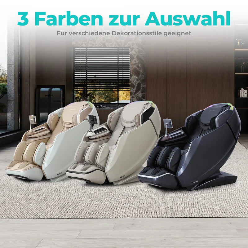 Massagesessel S61-NAIPO 4D High-End , Wärmefunktion, 8-inch Tablet-Steuerung