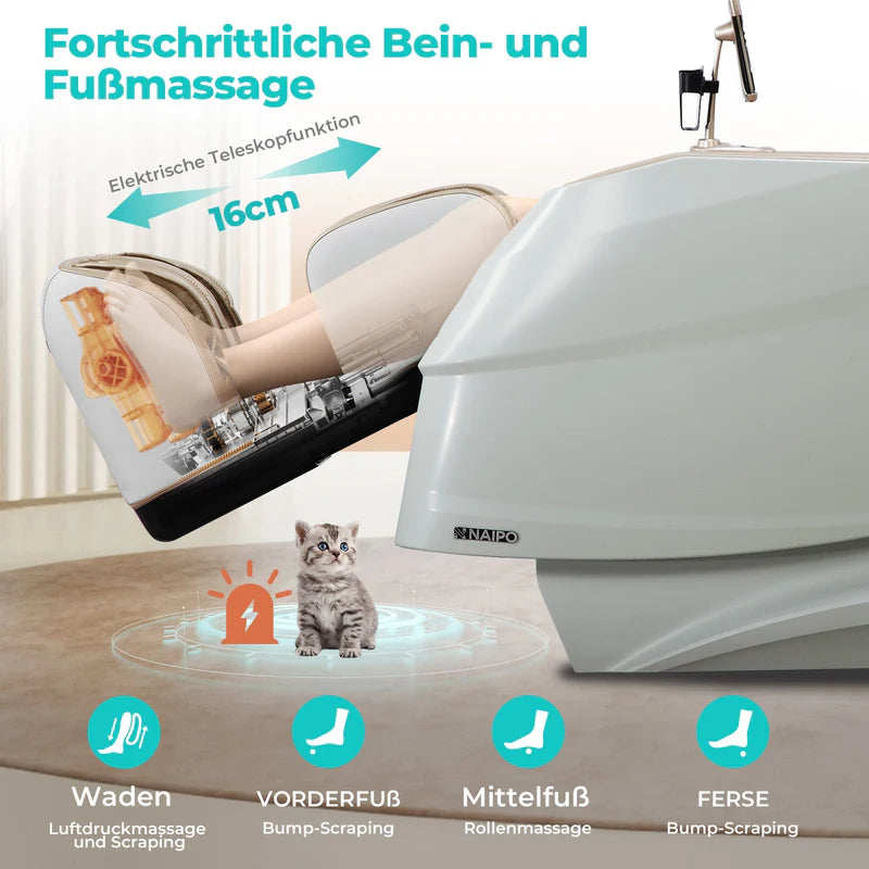 Massagesessel R50 von Naipo, High-End Massagestuhl, Wärmefuktion