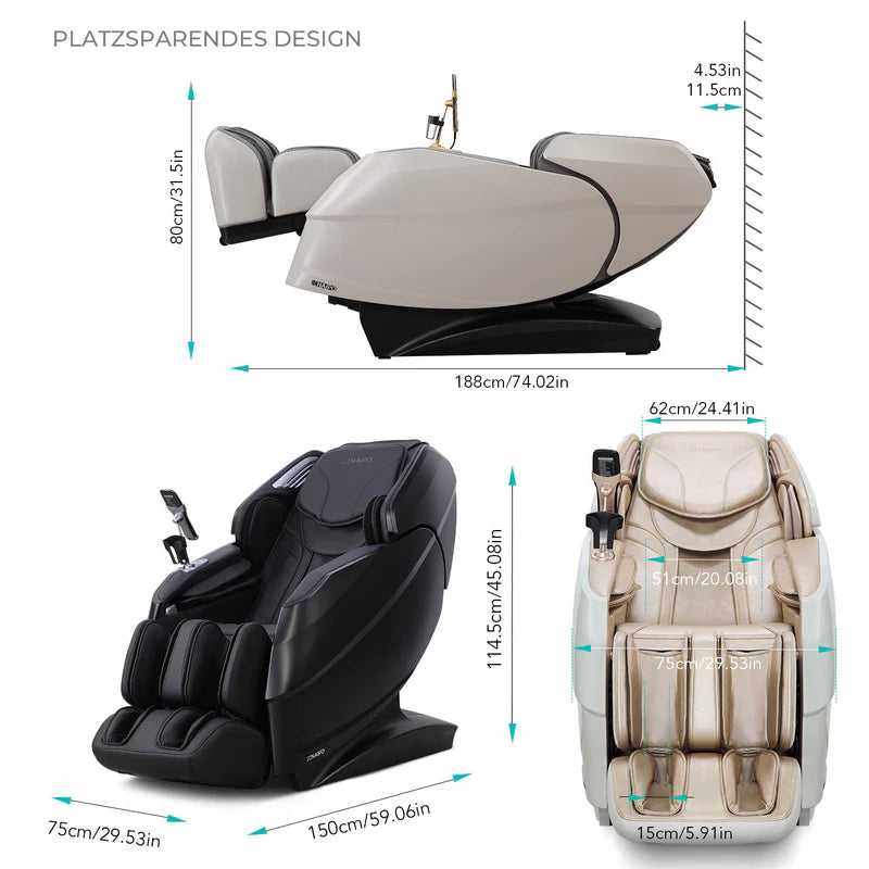 Massagesessel R50 von Naipo, High-End Massagestuhl, Wärmefuktion