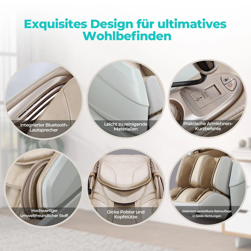 Massagesessel R50 von Naipo, High-End Massagestuhl, Wärmefuktion