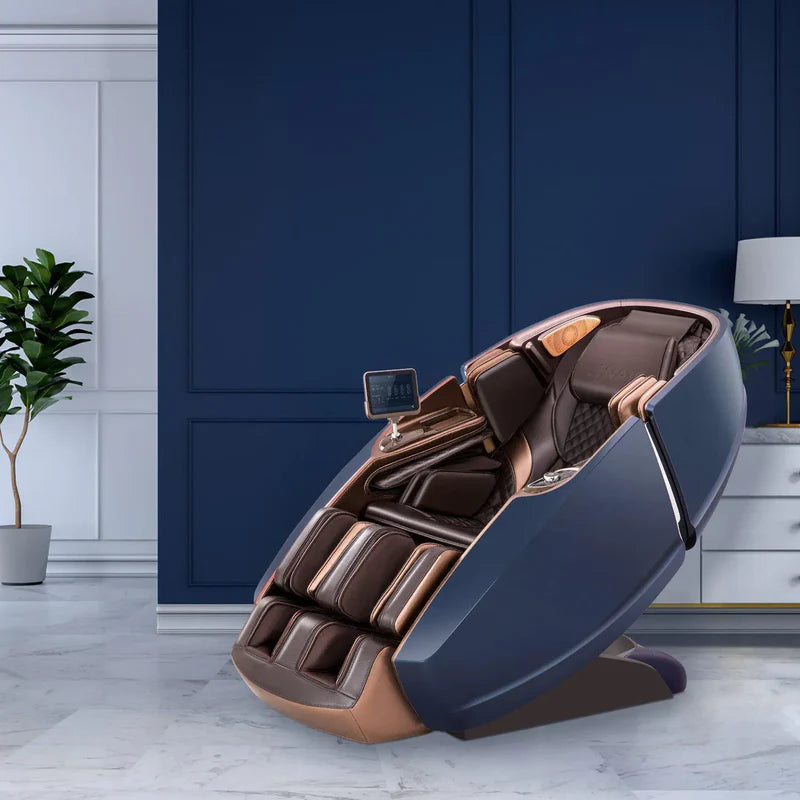 Massagesessel Naipo 8900, Naipo 4D High-End, Raumkapsel-Design, Integriertes Tablet, Zero Gravity