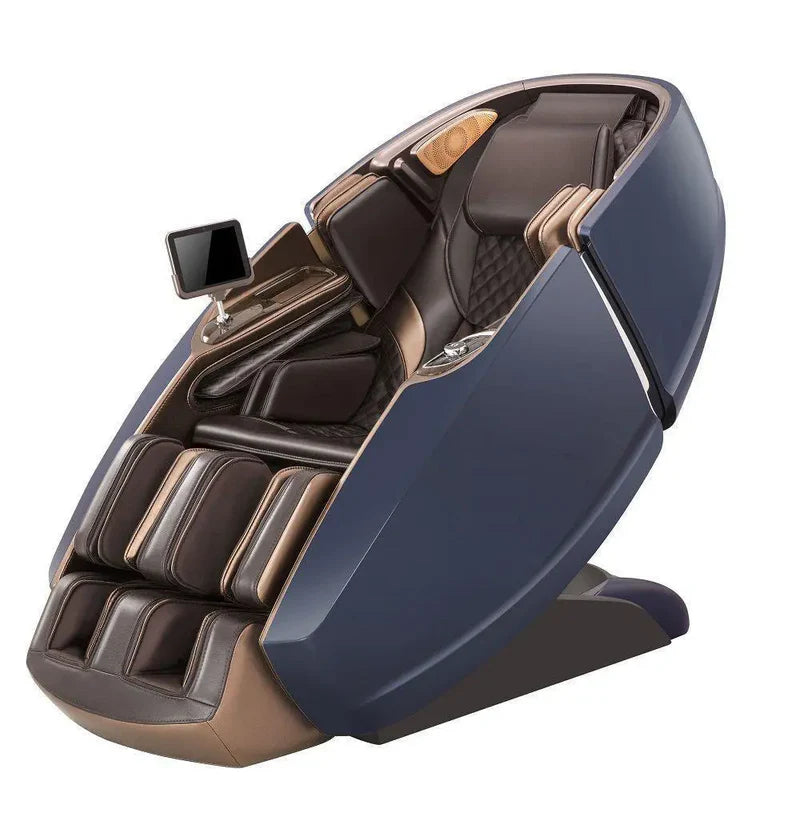 Massagesessel Naipo 8900, Naipo 4D High-End, Raumkapsel-Design, Integriertes Tablet, Zero Gravity