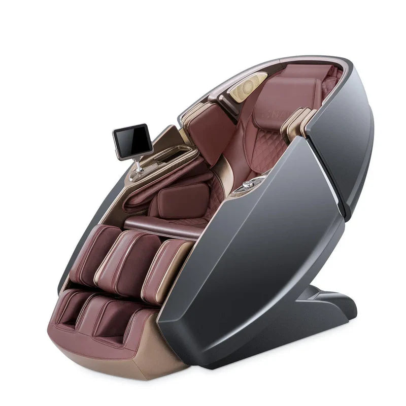 Massagesessel Naipo 8900, Naipo 4D High-End, Raumkapsel-Design, Integriertes Tablet, Zero Gravity