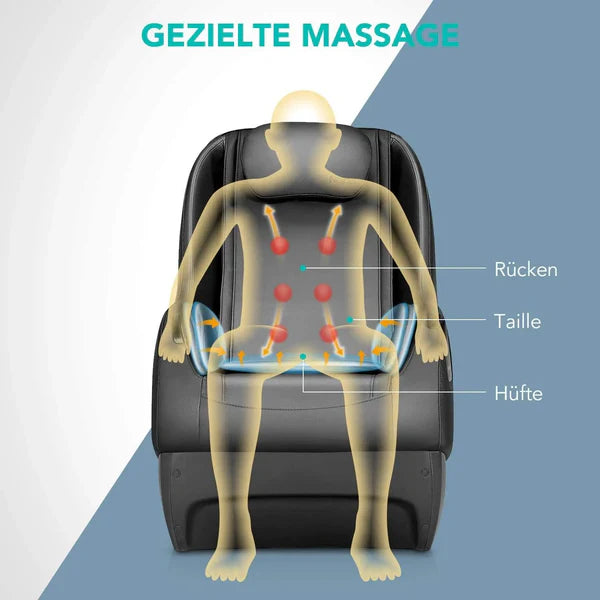 NAIPO Shiatsu Modernes Design, Lautsprecher, Bluetooth, Platzwunder