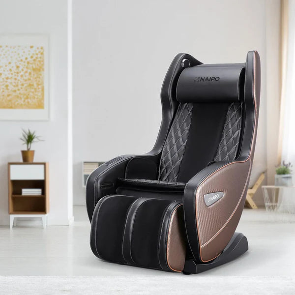 NAIPO Premium Massagesessel, Design-Award, Bluetooth, Liegefunktion, Space-Saving