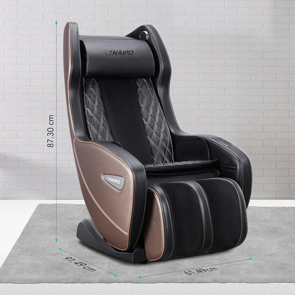 NAIPO Premium Massagesessel, Design-Award, Bluetooth, Liegefunktion, Space-Saving