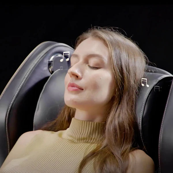 NAIPO Premium Massagesessel, Design-Award, Bluetooth, Liegefunktion, Space-Saving