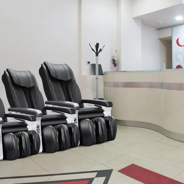 NAIPO Münzbetriebener Massagesessel, Shiatsu Massagestuhl, Doppeltes Sicherheitsystem, Gewerblich, Digitialanzeige