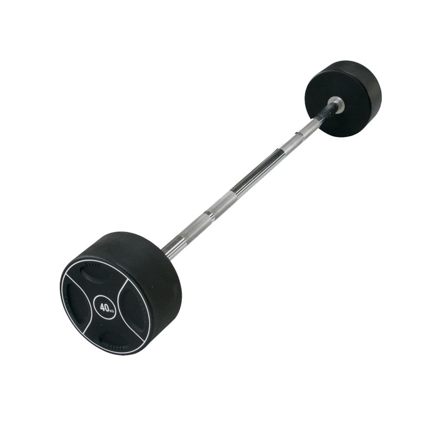 POWER-EXTREME Kompakt-Langhanteln, Polyurethan, 5kg-Abstufung