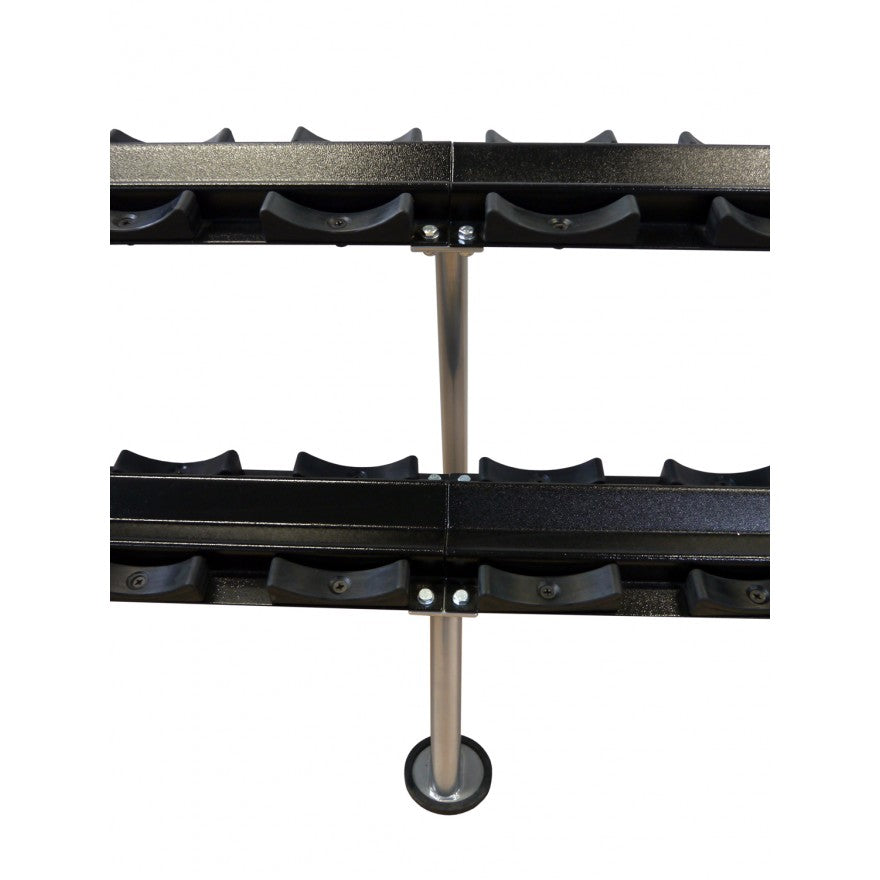 POWER-EXTREME Kurzhantelständer mit Gummi-Halbschalen R-21-3