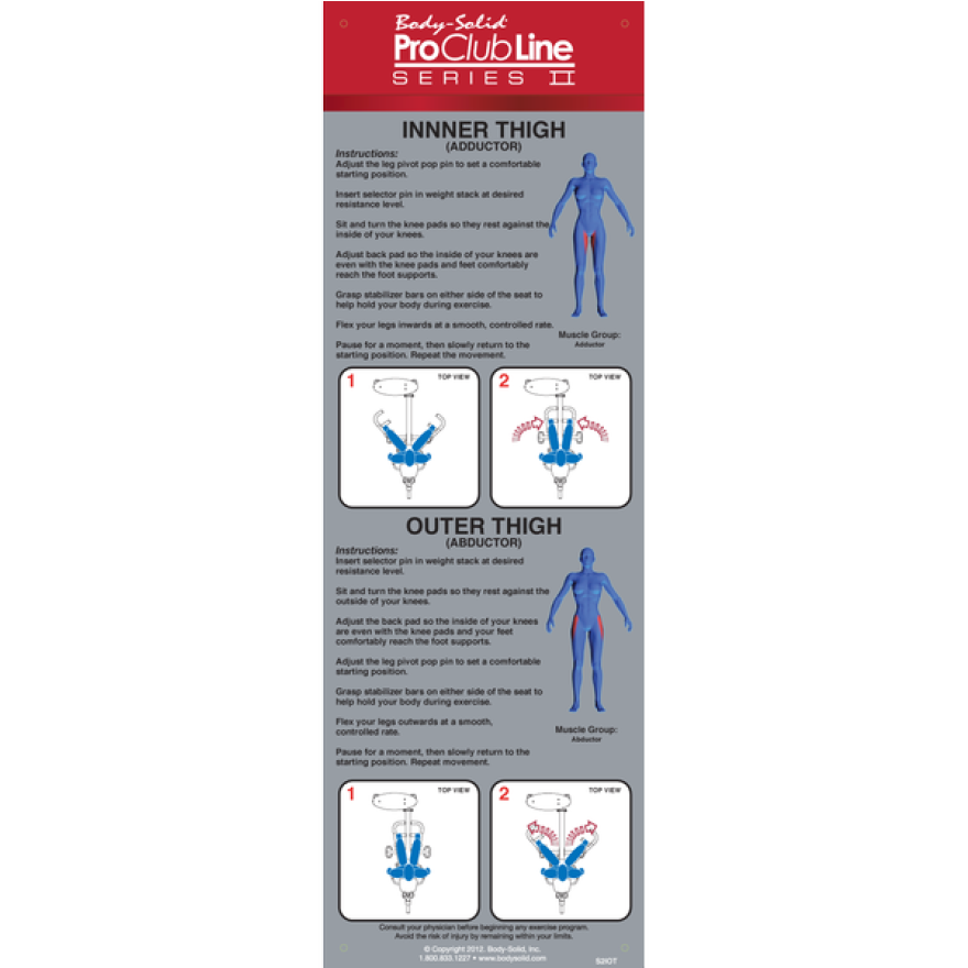 Body-Solid Pro Club S2 Ad- und Abduktorenmaschine S2IOT