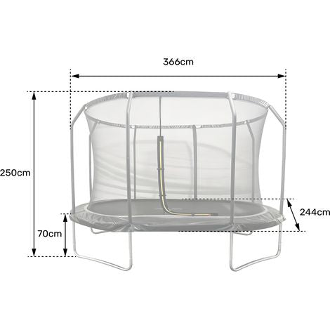 Ovales Trampolin vikings choice