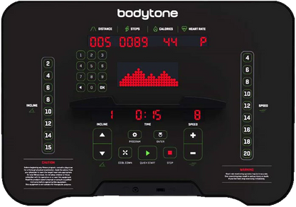 Evot Laufband mit Pultflex-Polstersystem und Biofeedbackkonsole oder Touch von Bodytone