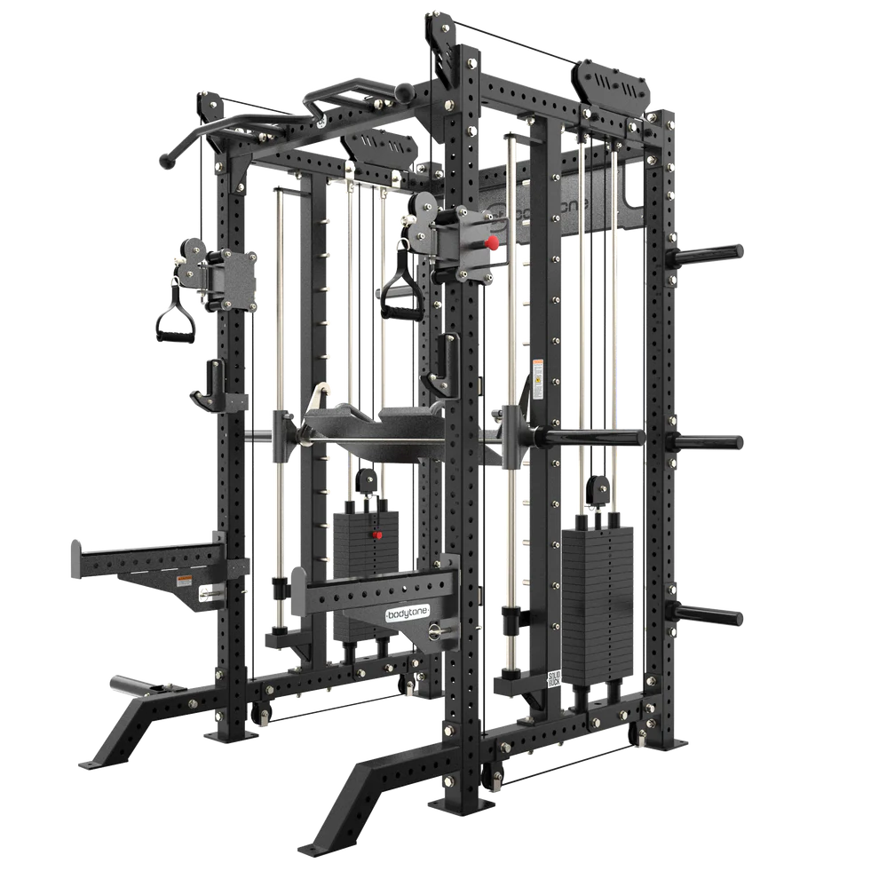 SRX100 MULTIFUNKTIONALER TRAINER MIT SMITHMASCHINE-Presse von Bodytone-Einführungspreis Germany