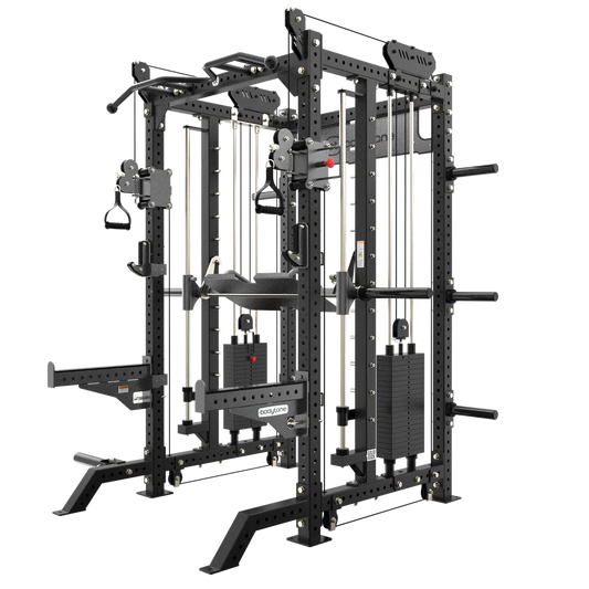 SRX100 MULTIFUNKTIONALER TRAINER MIT SMITHMASCHINE-Presse von Bodytone-Einführungspreis Germany