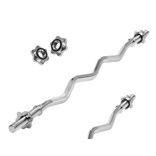 POWER-EXTREME SZ-Curlhantelstange mit Gewinde