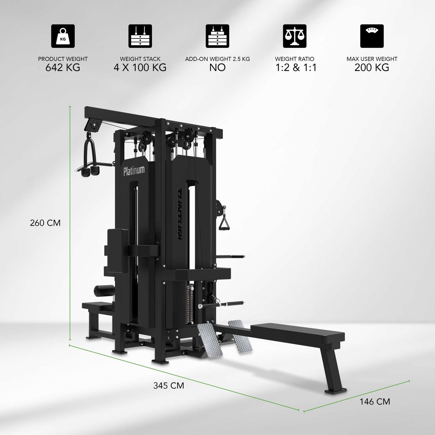 Tunturi Platinum - Multi Station/4 Stations