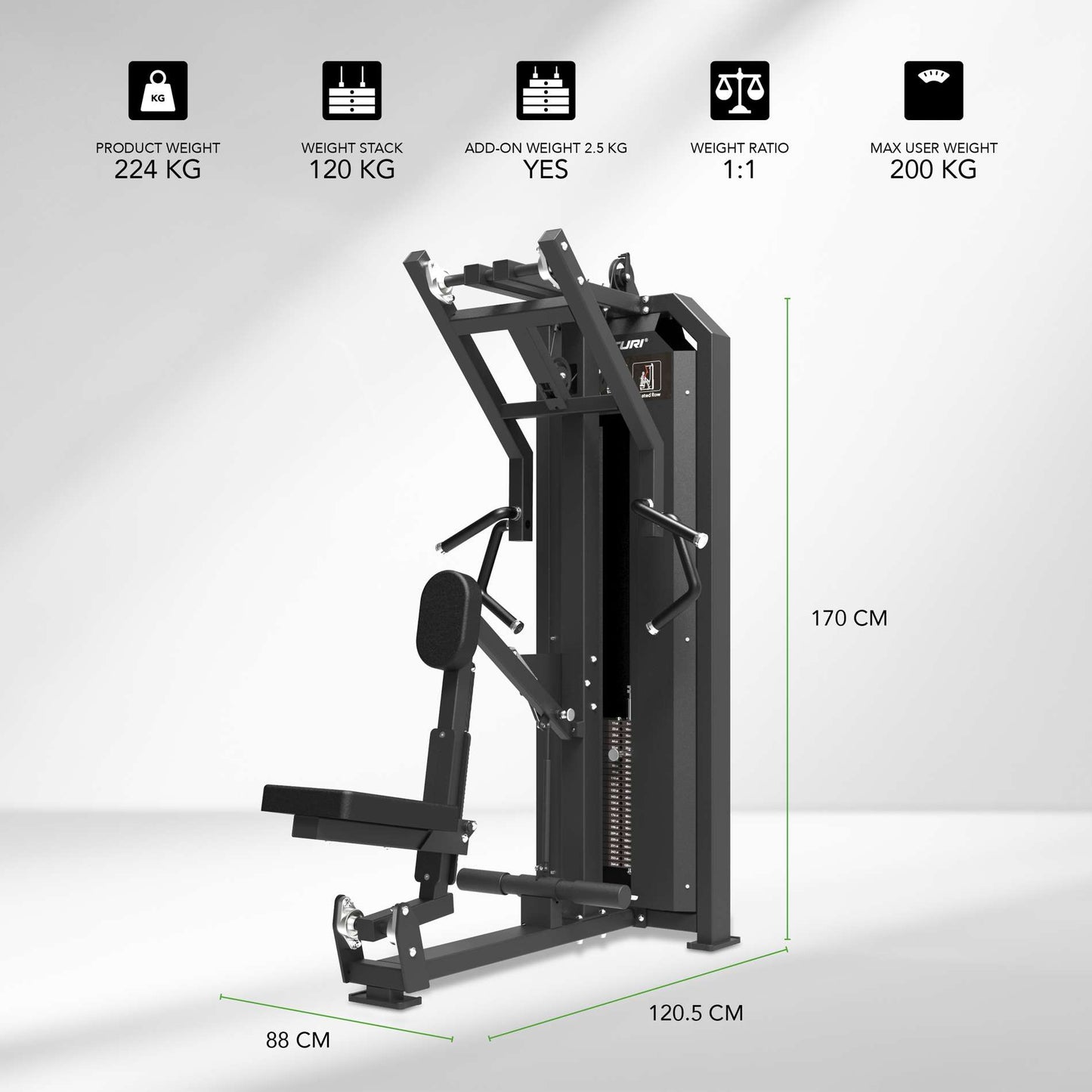 Tunturi Platinum Seated Row Kraftstation