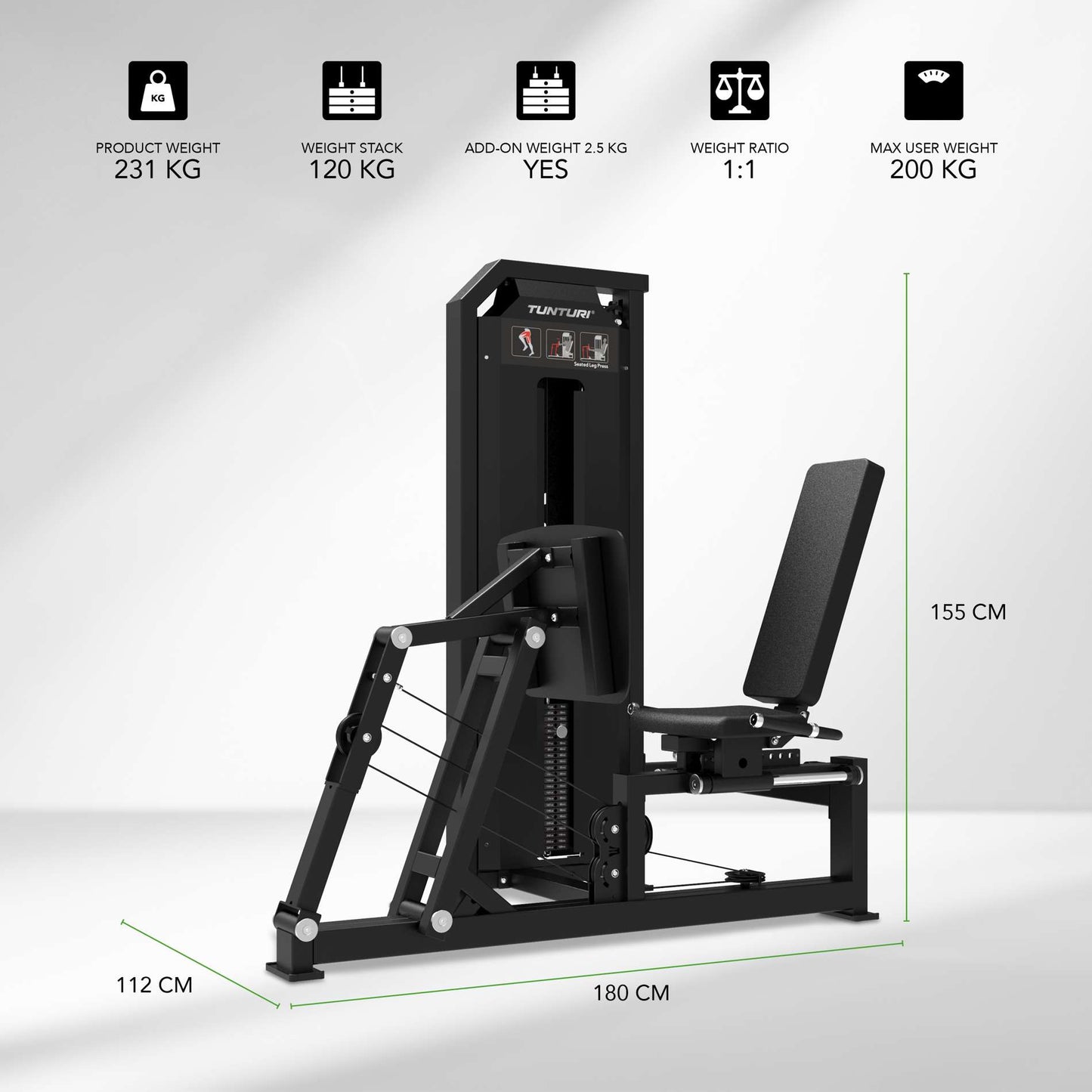 Tunturi Platinum Seated Leg Press Kraftstation
