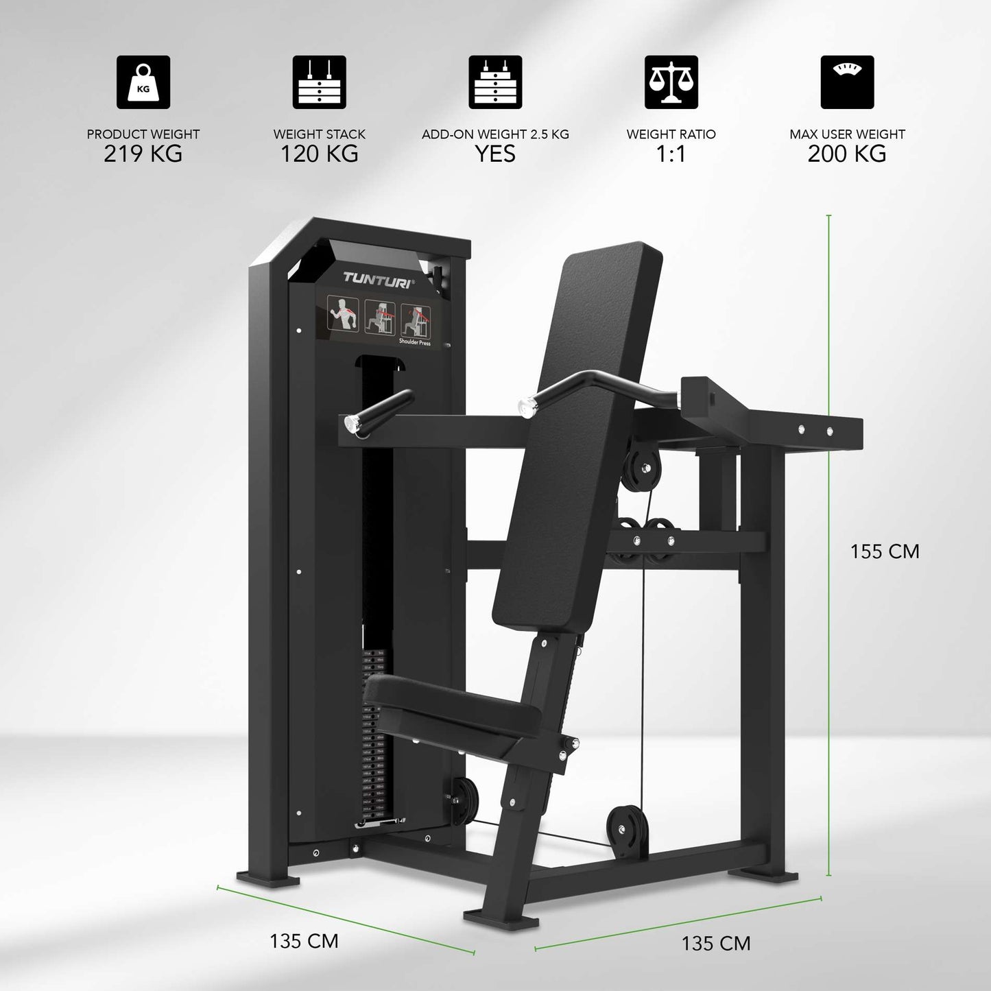 Tunturi Platinum Shoulder Press Kraftstation
