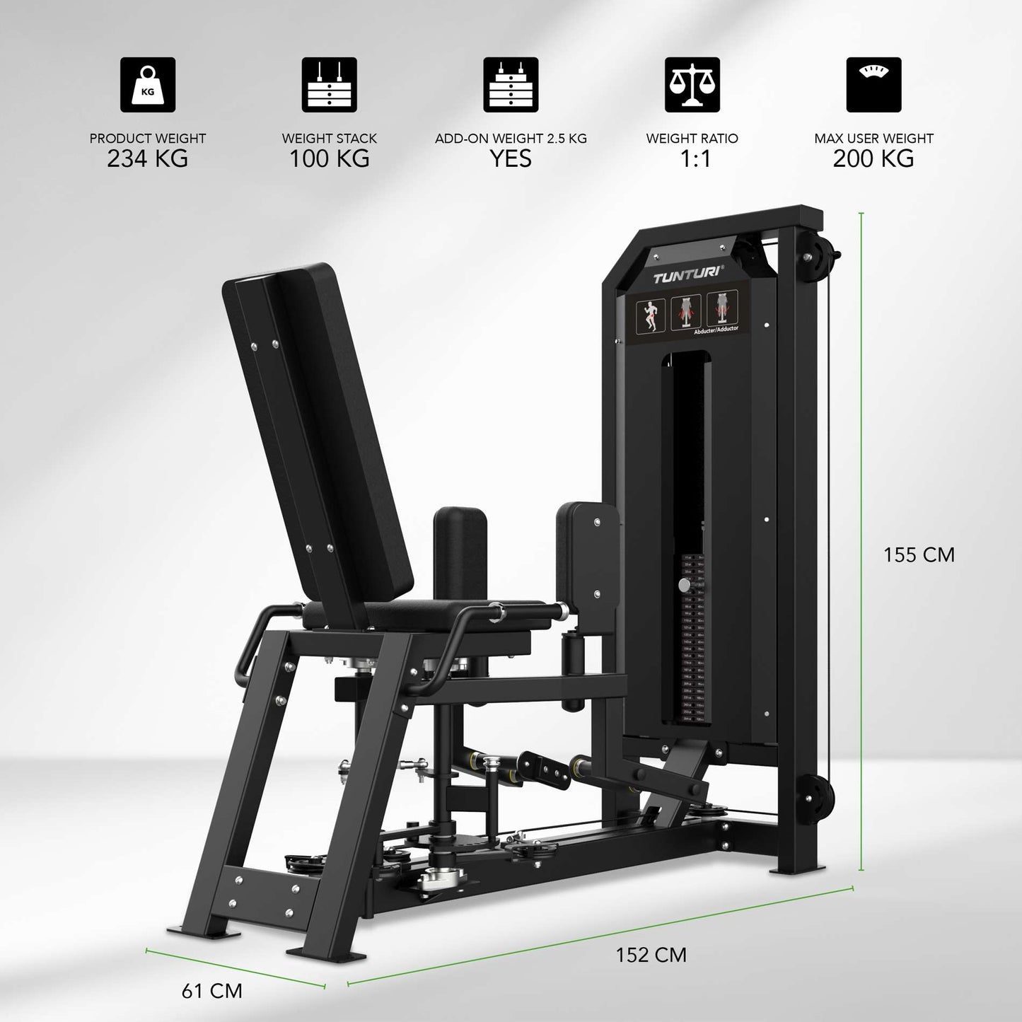 Tunturi Platinum - Dual Abductor