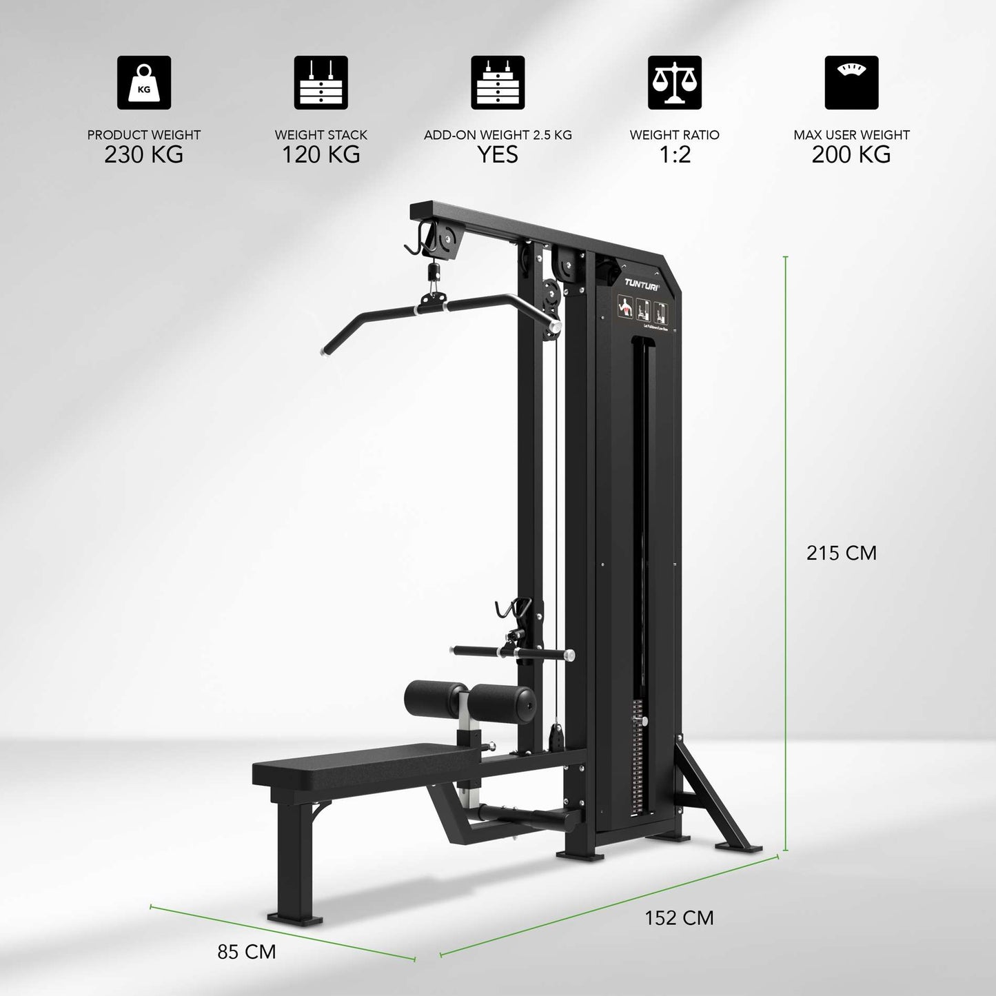 Tunturi Platinum - Dual Lat Pulldown