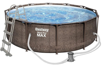 Bestway Steel Pro  Rattan-Look – komplettes Set