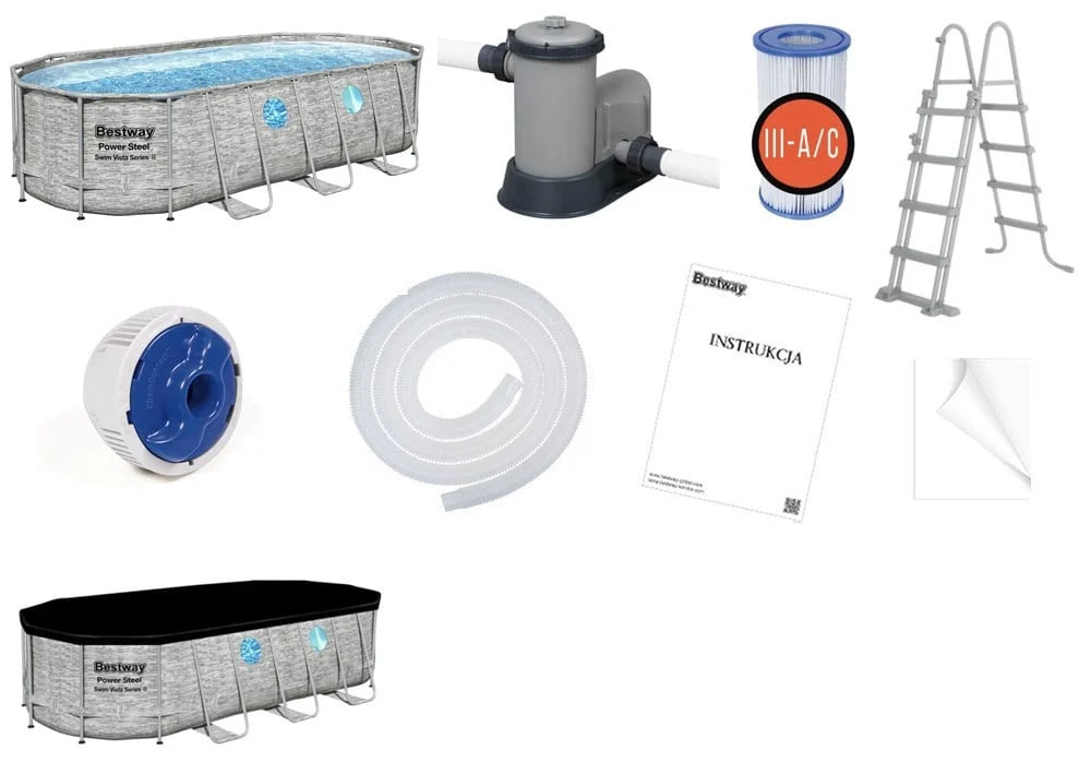 Bestway-Pool – mit Pumpe und Leiter