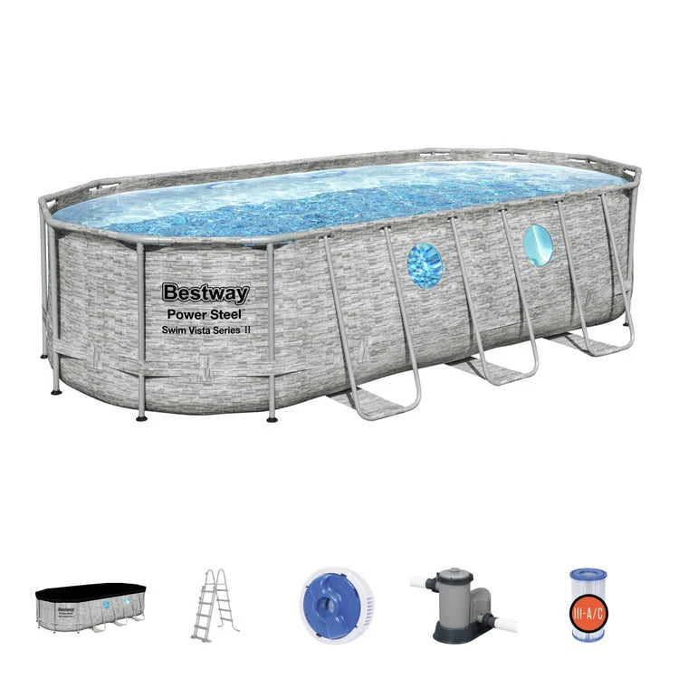 Bestway-Pool – mit Pumpe und Leiter