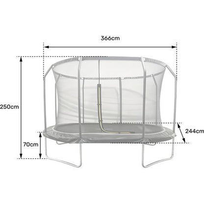 Ovales Trampolin vikings choice